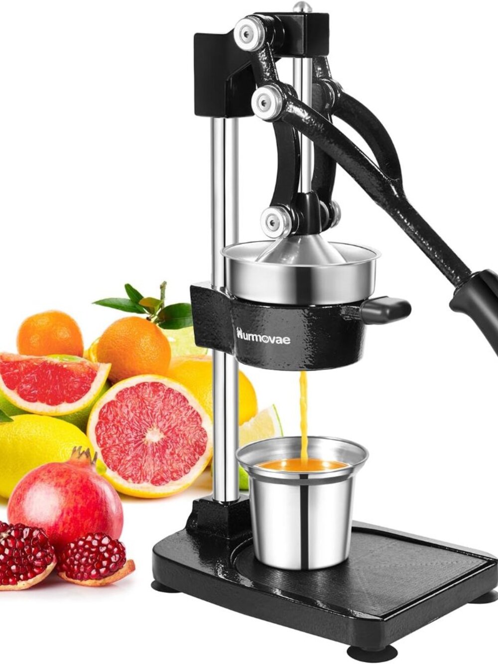 Cast Iron Steel Juicer Manual Squeeze Citrus Fruit Food Cart Heavy Duty